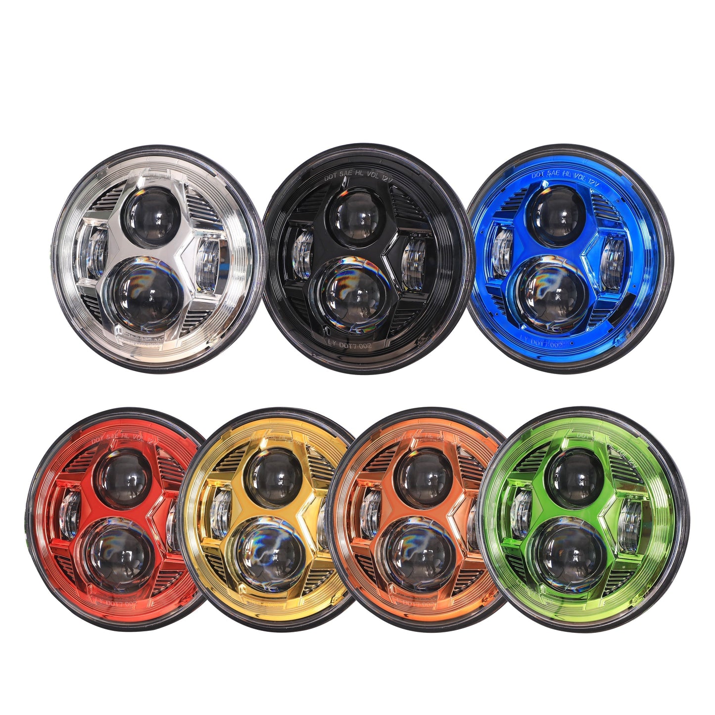 Hydrus 7" LED Headlight - Gold