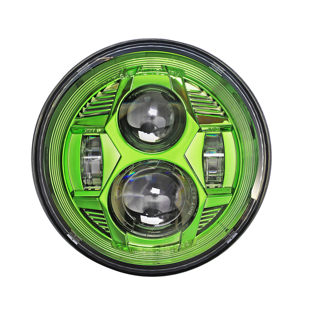 Hydrus 7" LED Headlight - Green