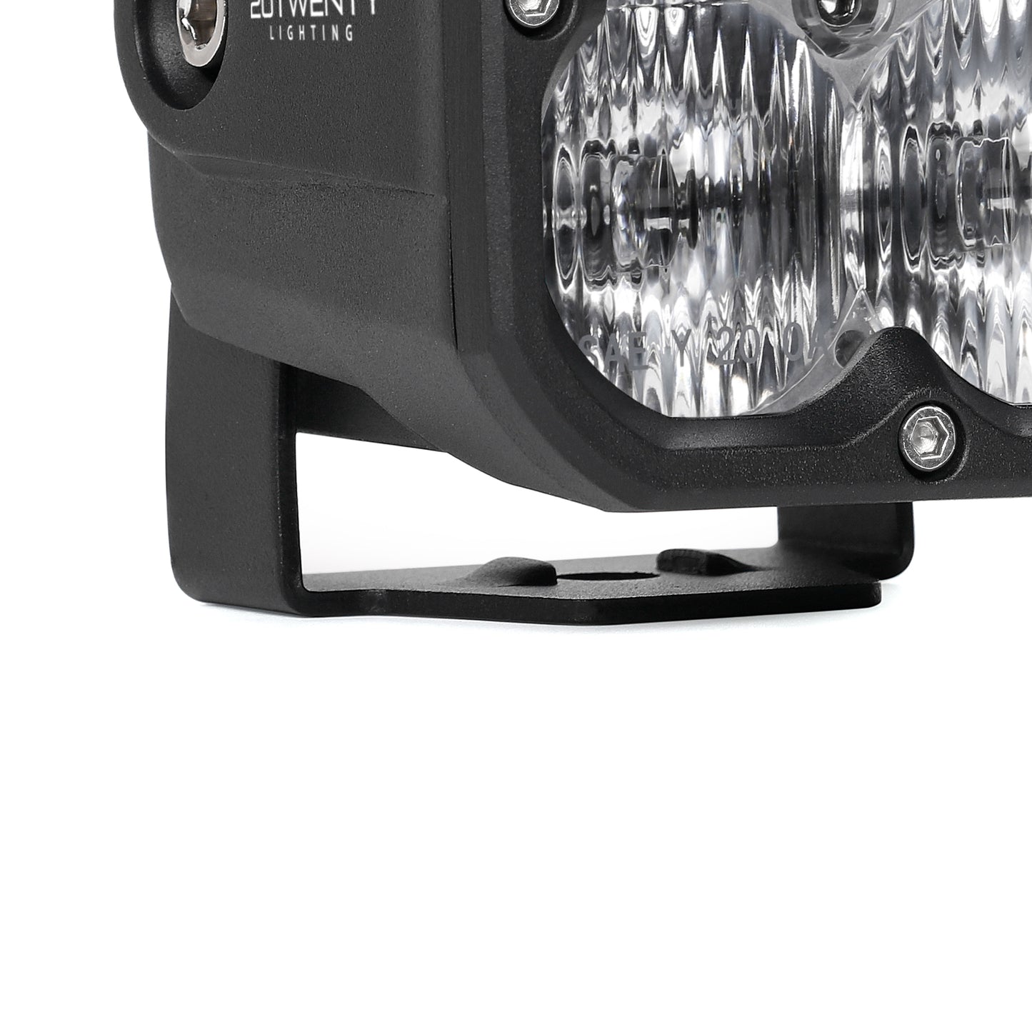 Orion 3" Square White Driving Light Pair with Amber Backlight