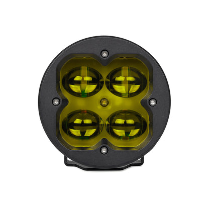 Orion 3" Round Yellow Fog Light Pair with Amber Backlight