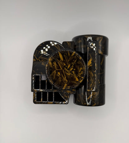 Compact Air Horn in Gold Flake